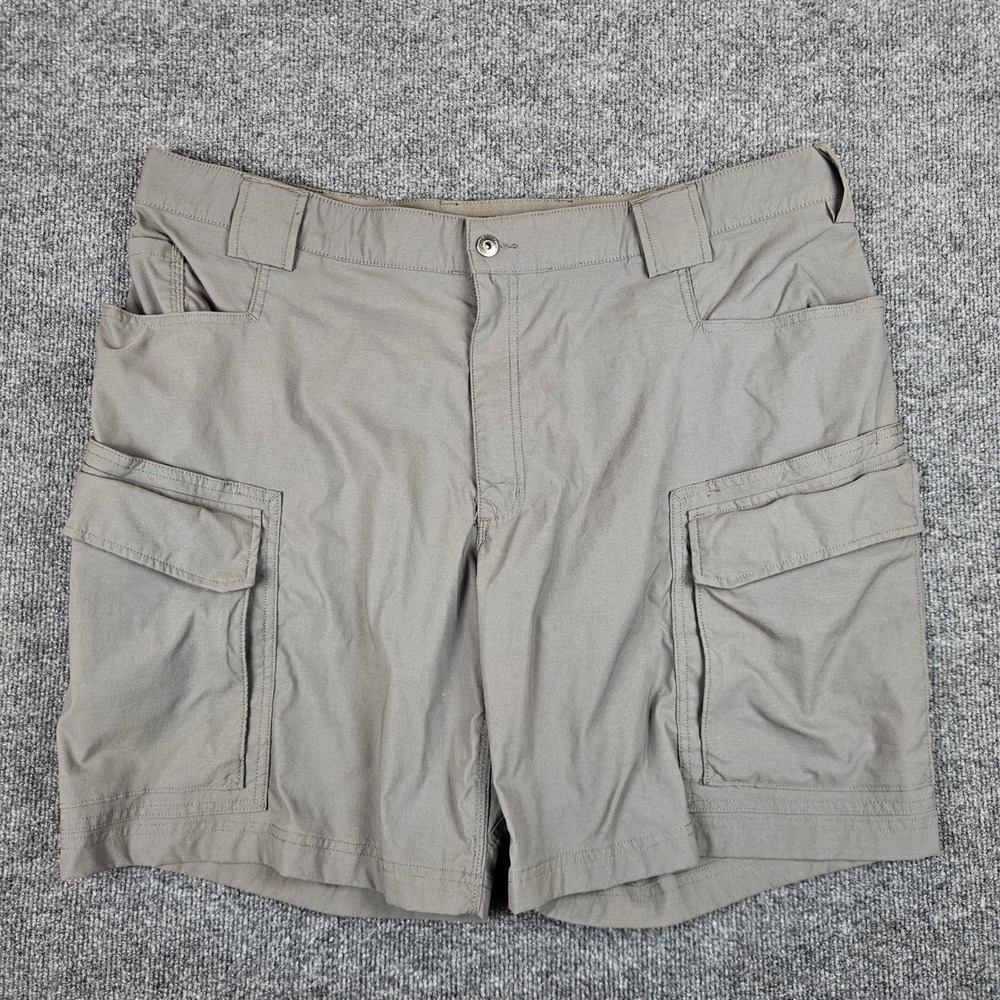 Duluth Flex Dry on the Fly Relaxed Fit Cargo Shorts Men 44 Gray Performance Work